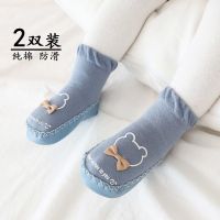 婴儿地板袜春秋薄款软底男女宝宝鞋袜棉防滑学步袜子鞋0-1-2岁衫伊格
