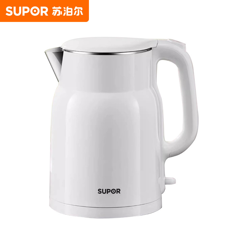 苏泊尔(SUPOR)电水壶烧水壶2024新款家用电热水壶器不锈钢自动断电煮开水壶正品SW-15T02A高清大图