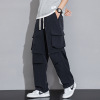 男装工装休闲裤青少年春秋季新款潮牌宽松运动裤阔腿长裤