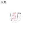 双刻度量杯烘焙奶茶店专用500ml毫升厨房面粉塑料计量克数杯家用 250ml 1个
