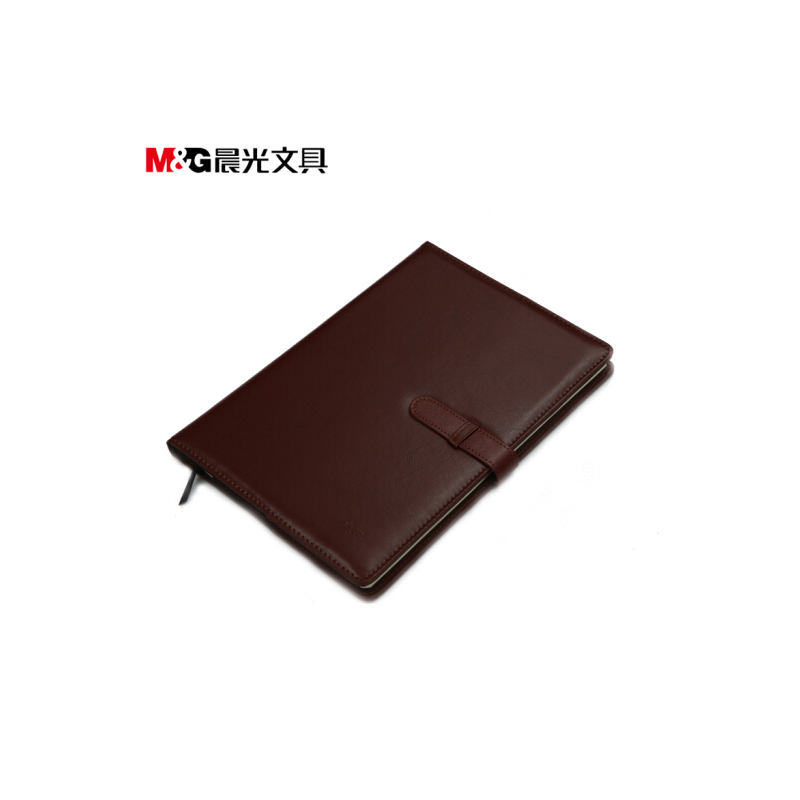 晨光(M&G) 皮革胶套本 APY4G381 A5 酒红色 100页/本 APY4G381