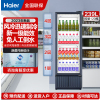 海尔展示柜冷藏保鲜柜饮料柜透明玻璃门水果展示柜商用 超市便利店冷饮啤酒冷藏柜无需倒水约SC-239J