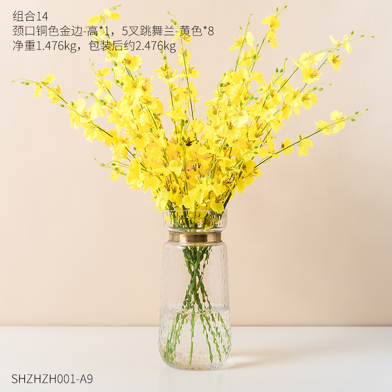 假花装饰小盆栽梳妆台摆设塑料干花束摆件客厅室内插花花艺小紫绿叶