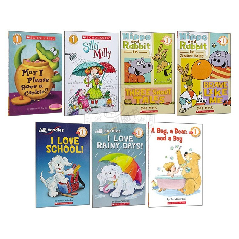 [正版]学乐英语分级读物一级7册 英文原版进口绘本 Scholastic Reader Level 1 我可以吃块饼干吗