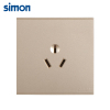 西蒙(simon)E6系列香槟金16A空调插座 电热水器插座面板721681-46