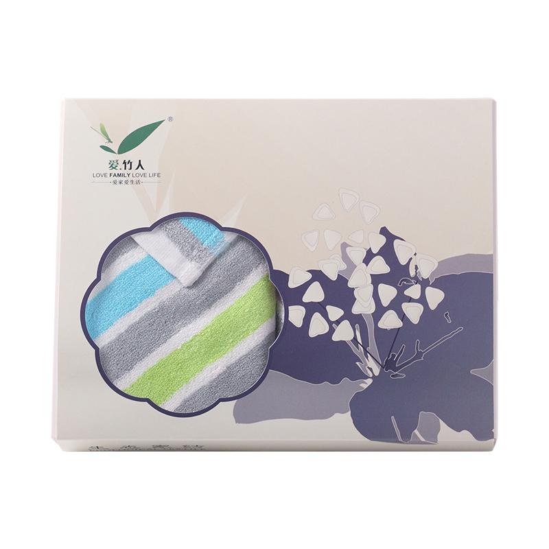 爱竹人紫荆花抽屉软盒(条纹) 舒适柔软 家用送礼皆宜