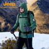 Jeep吉普户外冲锋衣男款三合一防风防水登山服保暖羽绒服外套