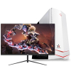铭能 i7级六核E5 2620/游戏独显/16G内存/256G固态+500G机械盘 台式机 DIY组装机 台式电脑 家用办公电脑 商务学生电脑台式 LOL游戏电脑主机+27英寸全套