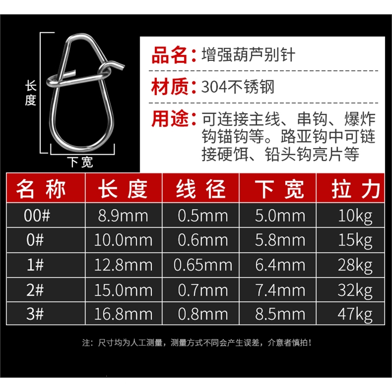 妖怪路亚葫芦形别针加强连接器微物八字环别扣钓鱼转环其它渔具