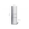 美的(Midea) 节能三门冰箱 浅灰 210L BCD-210TM 货期7-15天