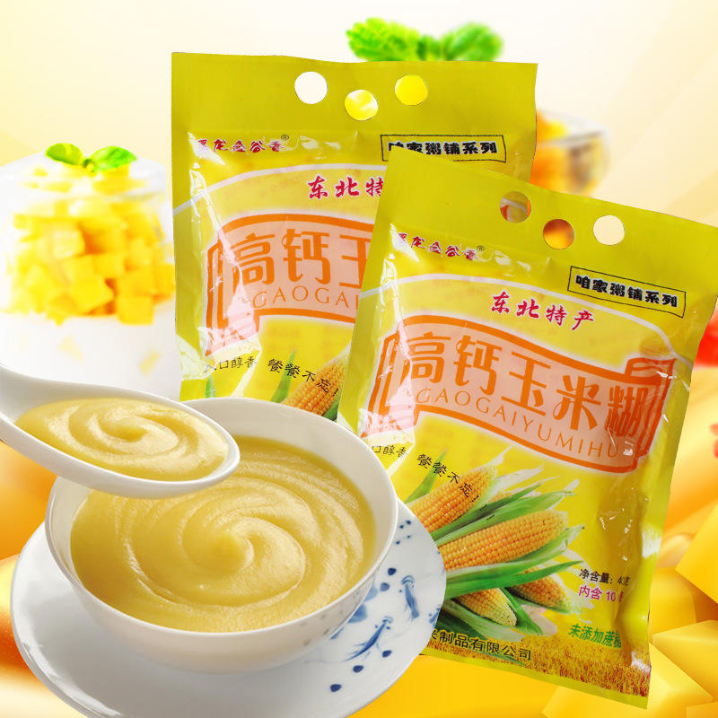 [买3送1 买5送2]黑龙金谷香玉米糊400g代餐营养早餐食品即食玉米营养粉方便早餐速食玉米代餐粉五谷食品
