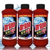 Drano 全效通乐 管道通 原装进口 三包装 500ml*3 管道疏通剂 下水道疏通剂 马桶疏通剂厕所疏通剂浴室疏通剂