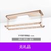 电动晾衣架升降遥控智能晾衣机家用阳台吊顶自动烘干伸缩晒凉衣杆|香槟金 Z21照明风干杀毒横杆(安装)