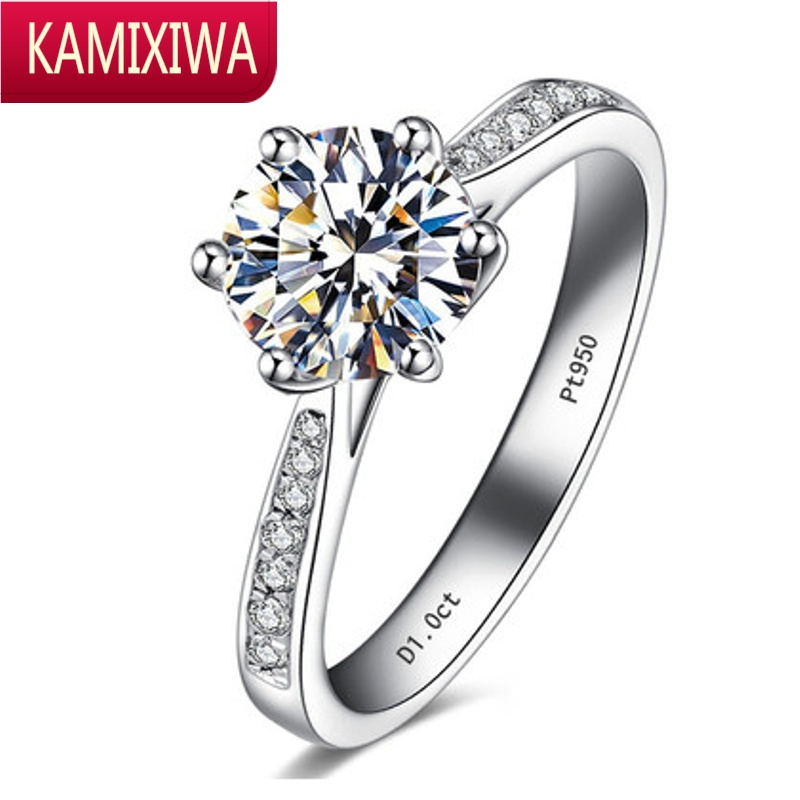 d色莫桑石钻戒女仿高端不掉色大号鸽子蛋123克拉情侣结婚戒指kamixiwa