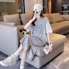 [2.5折价72元叠加优惠券]唐狮灰色显瘦连衣裙女新款小个子运动风裙子女夏季高端气质女装w