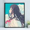 diy数字油画手绘填色卡通人物唯美少女客厅装饰油彩画|X212云端少女 40*50cm带内框2.5cm厚