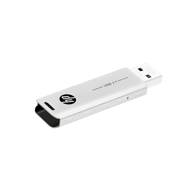 惠普（HP）U盘256G X796w 高速读写USB3.1 金属商务办公可伸缩电脑车载两用优盘256g高清大图