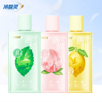 冷酸灵画甜漱口水(元气白桃+柠檬啵啵+雨后薄荷)各1瓶共750ml水果味0酒精0色素口气清新便携装