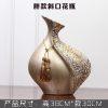 家居创意小口陶瓷花瓶摆件家居饰品客厅酒柜装饰工艺品 三维工匠 D款一枝长梅花艺(不含花瓶)