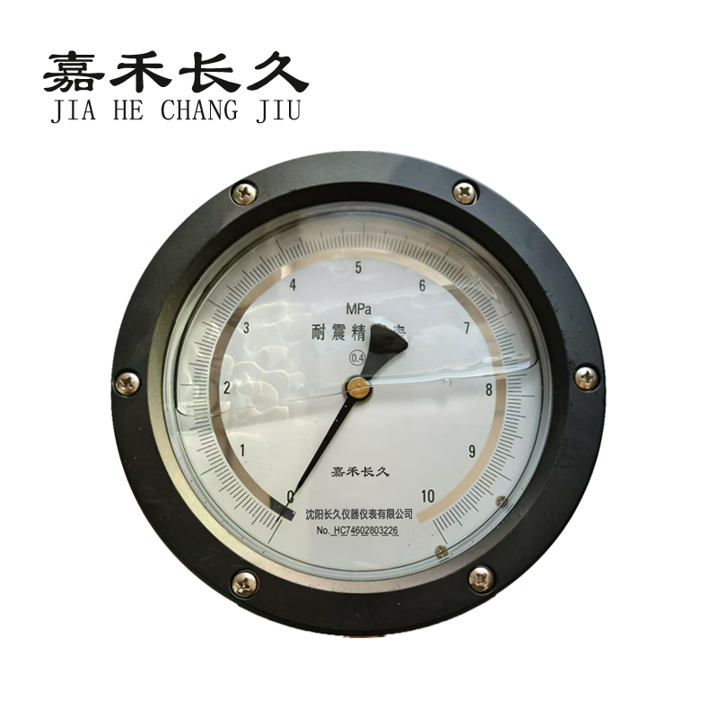 嘉禾长久 耐震精密压力表轴向带边检测定制型 YBN150ZT 0.4级 块 0-10Mpa
