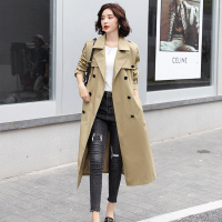 SUNTEK长风衣女中长款过膝2020年秋装新款高端气质女范洋气外套显瘦风衣