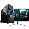 铭能 i9级2670V2/GTX1660Ti独显/16G内存/512G固态 台式电脑 DIY组装机 台式机电脑主机 组装电脑 家用办公商务学生直播网课游戏电脑台式+27英寸全套