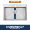 摩恩(MOEN)不锈钢厨房水槽单槽套餐台上台下水槽洗碗槽洗菜盆大单槽易清洁纳米抗油盾