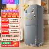 [官方正品]华凌185 美的出品 177升双门两门家电冰箱小型家用租房节能低音二门双温速冻冷冻冷藏小冰箱HR-185
