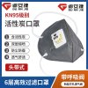 固安捷 G9542 KN95 头带式活性炭折叠呼气阀口罩(环保装) (50只)