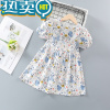 绿彩虹光女童连衣裙夏装新款儿童碎花裙童装公主宝宝裙子中小童夏款裙