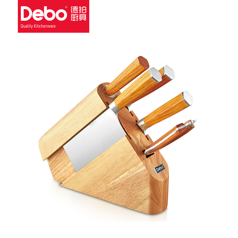 德铂沃尔特(套装刀具)厨房用品6件套带刀架