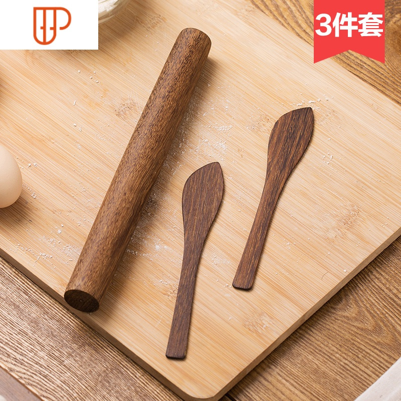 赶面棍家用三件套工具擀面杖烘培压面面棒厨房水饺烧麦皮实心套装国泰