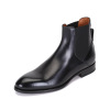 杰尼亚 Ermenegildo Zegna 男士牛皮Vienna切尔西靴短靴212 LHBOC A4373X