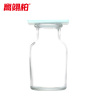 高翊柏 33010738 玻璃集气瓶 125ml+5*5cm毛玻璃片 气体收集瓶实验室洗气瓶 10个装