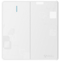公牛(BULL) 开关插座 G18系列 双开双控开关 大面板带荧光 86型面板G18K212