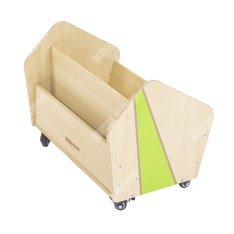 华森葳儿童家具 葳尼斯森林双面移动图书柜