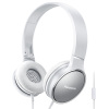 松下(Panasonic) RP-HF300M 立体声通话耳机头戴线控耳麦折叠设计 白色