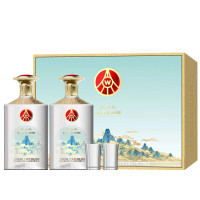 SANLINE 江山礼 竹荪酒 52度 商务送礼自饮收藏 500ml*2瓶礼盒装