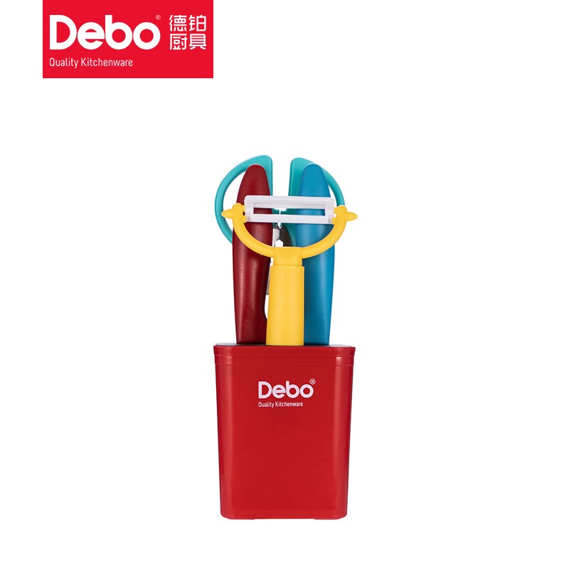德铂(Debo)萨曼塔 水果刀不锈钢瓜刨套装DEP-683高清大图