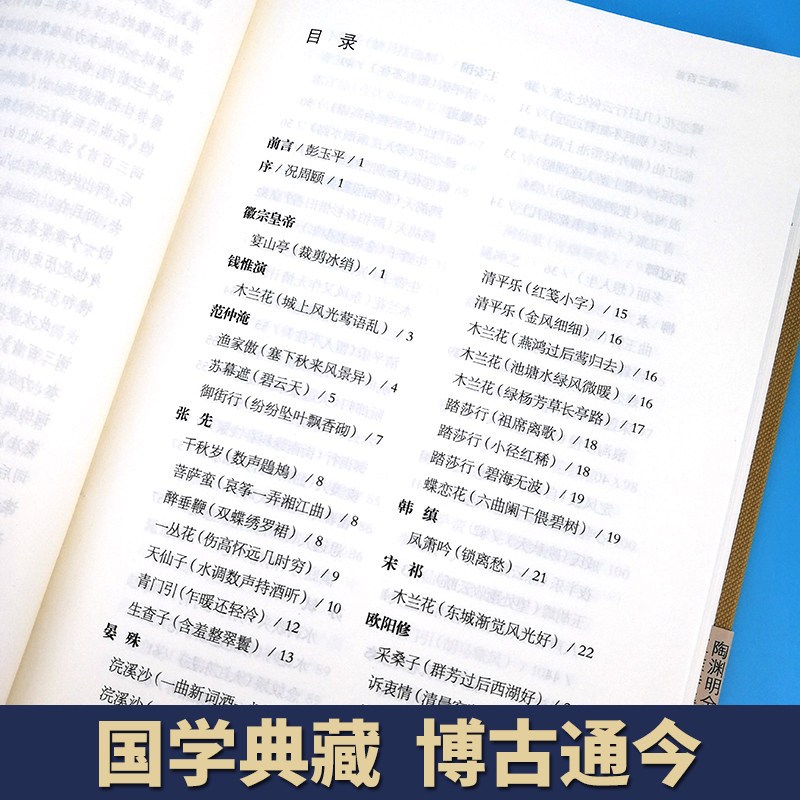 [正版]宋词三百首国学典藏 清朱祖谋编选施适辑评与唐诗三百首合为双璧 词学入门中国古诗词书籍文学评论与鉴赏图书上海古籍