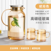 JEKO&JEKO 夏季冷水壶家用耐高温玻璃凉水壶大容量泡茶壶白开水杯扎壶