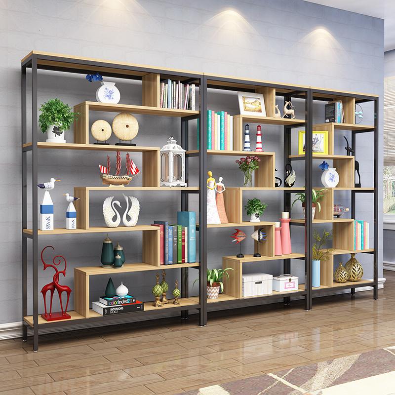 办公室展示架货架置物架多层化妆品商品展示柜隔断茶叶书架陈列架 主图总长3米高190宽34