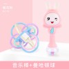 婴儿玩具0-1岁手摇铃音乐节奏棒男女小孩宝宝3-6-8-12个月57 音乐棒(粉)+曼哈顿球