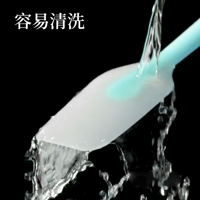 可高温一体式大号硅胶刮刀奶油搅拌抹刀铲子牛轧糖烘焙工具 敬平 大号-黄色高清大图