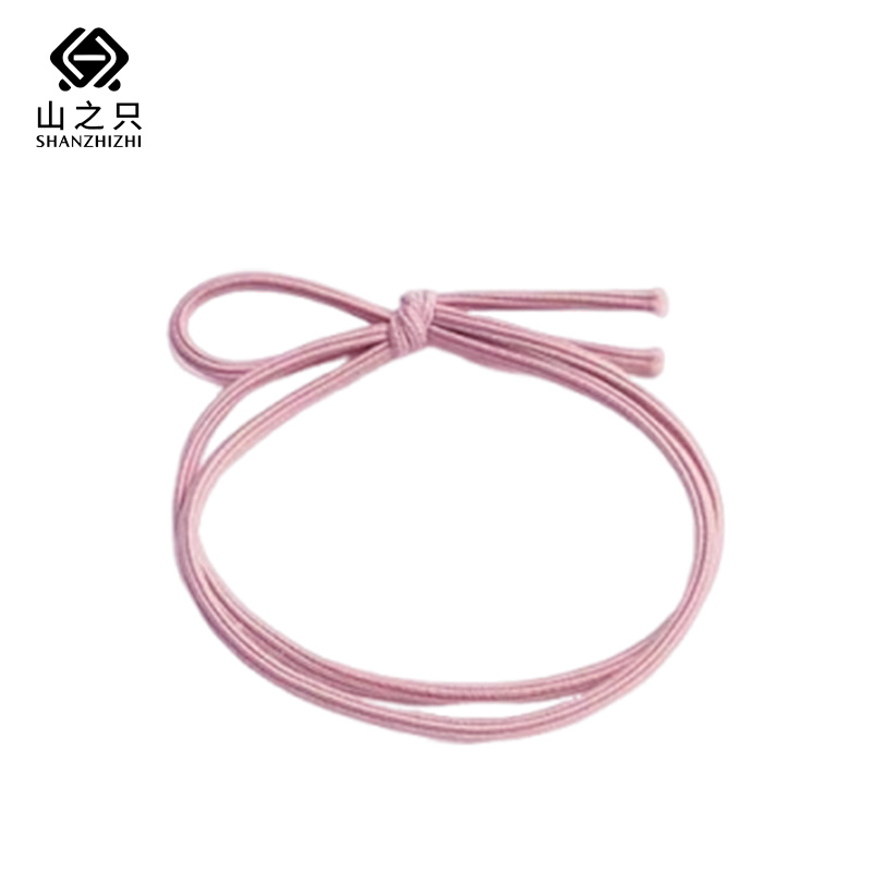 山之只 双股高弹力皮筋发圈 粉色 根