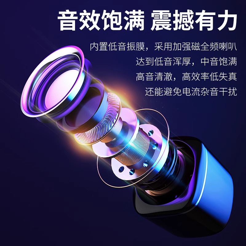 纽曼(Newsmy) BT55音响电脑音箱有线迷你小音响多媒体笔记本电脑桌面家用台式机小型USB高音质有源低音炮高清大图