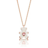 SWAROVSKI 施华洛世奇TEDDY泰迪熊活泼气息可爱童趣人造仿水晶吊坠女项链吊坠5452026 礼物女轻奢饰品