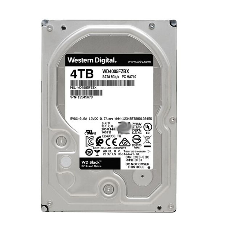 西部数据(WD)黑盘 4TB SATA6Gb/s 7200转256M 台式游戏硬盘(WD4005FZBX)