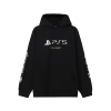 BALENCIAGA 巴黎世家 男女中性棉质加绒款宽松PlayStation连帽卫衣运动衫 651799 TKVF4