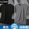 HLCOMAN干活穿的衣服男建筑工地工人上班耐磨耐脏工作服夏季短袖t恤冰丝